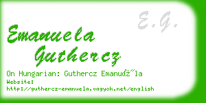 emanuela guthercz business card